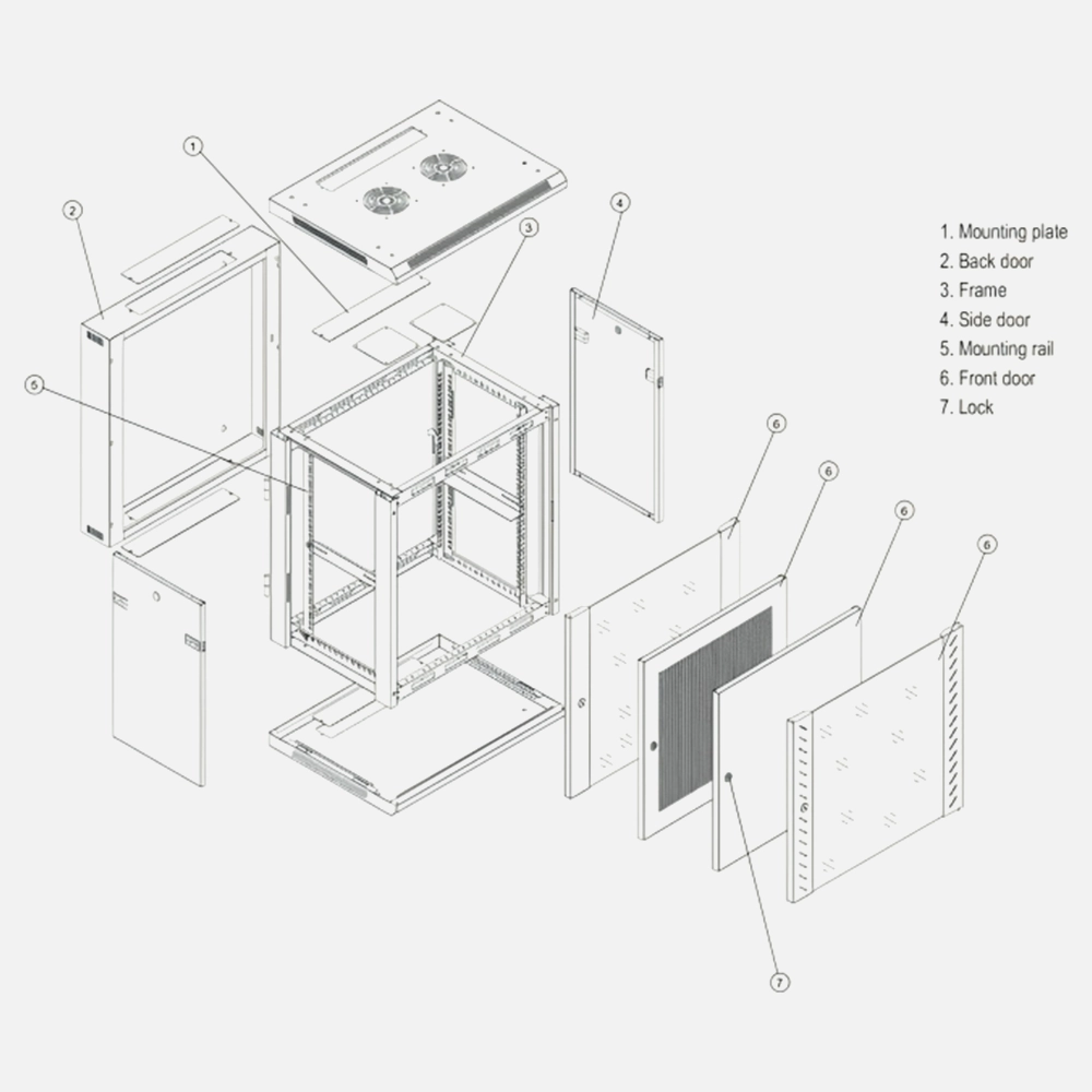 DOUBLE SECTION WALL MOUNTED CABINET - Image 2