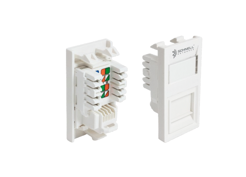 Euro Module Red Insert CAT 6 EURO MODULE - SCHNELL NETWORKZ