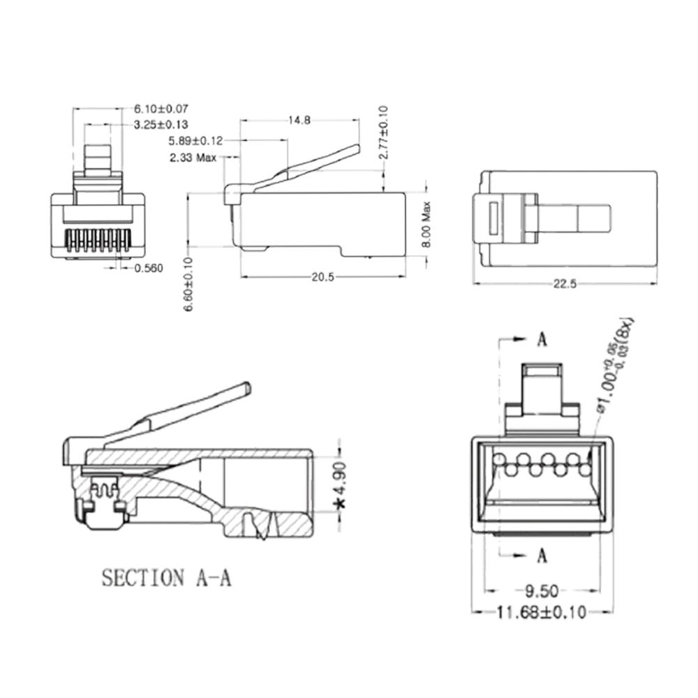 CAT6 UTP RJ45 CONNECTOR - Image 2