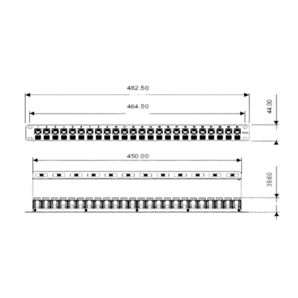 CAT6 UTP PUNCH DOWN PATCH PANEL - Image 2