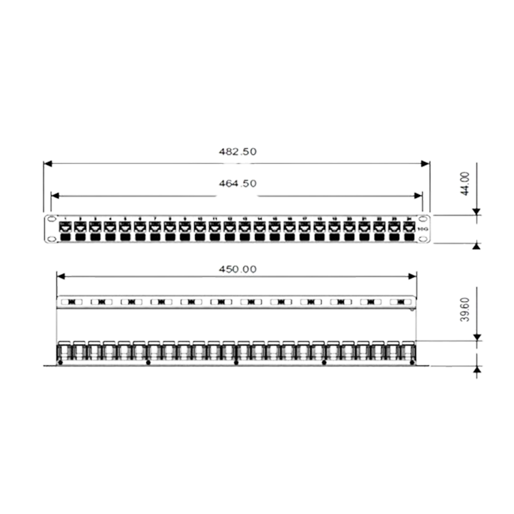 CAT6 UTP PUNCH DOWN PATCH PANEL - Image 2