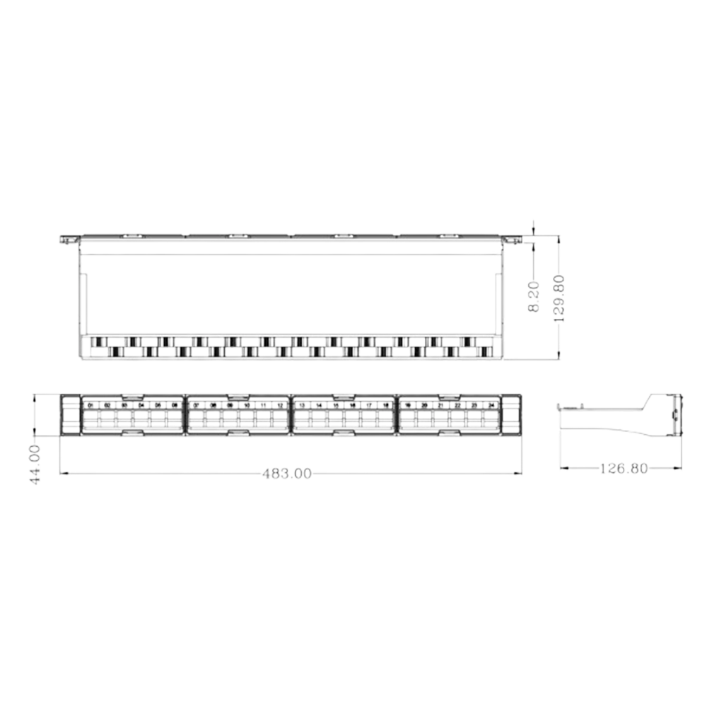 CAT6 UTP TOOL LESS PATCH PANEL - Image 2