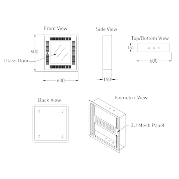 WALL MOUNT FTTH CABINET (FLUSH MOUNT) - Image 2