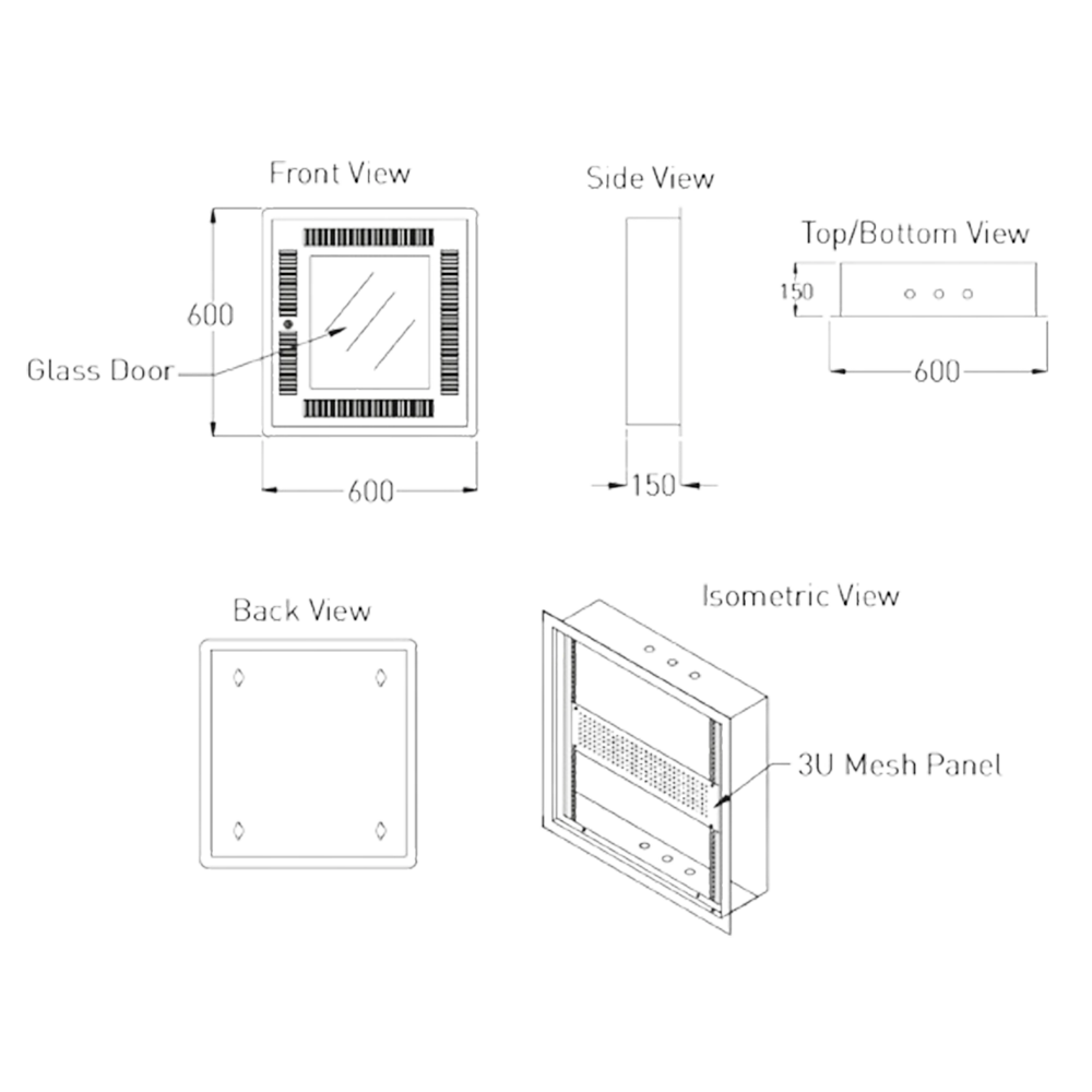 WALL MOUNT FTTH CABINET (FLUSH MOUNT) - Image 2