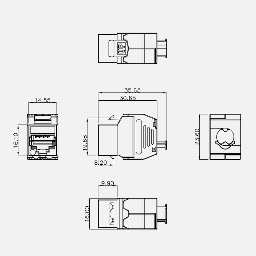 CAT 6 S/FTP TOOL LESS KEYSTONE JACK - Image 2